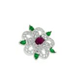 COCKTAIL FLOWER RING